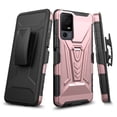 thumbnail image 2 of Case for Lively Jitterbug Smart4 / TCL 40 XL / TCL 40 T Case with Kickstand Belt Clip Holster Case w/Tempered Glass Screen Protector Phone Case Cover for Jitterbug Smart 4 - Rose Gold, 2 of 5