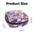 thumbnail image 2 of Colorful Lemons Flowers and Branch Sanitary Napkin Storage Bag, Zipper Menstrual Cup Pouch Feminine Menstruation First Period Pads Holder for Girls Women Ladies, 2 of 6