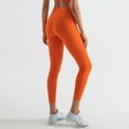 thumbnail image 2 of Sevpuikl Women's High-Waisted Butt-Lifting Leggings with Tummy Control, Opaque, Elastic, Soft and Stretchy for Yoga and Running(Orange,S), 2 of 4