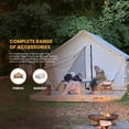 thumbnail image 3 of WHITEDUCK Alpha Canvas Wall Tent, 10'x12', Water Repellent, Outdoor Camping & Hunting Outfitter Tent, 3 of 10