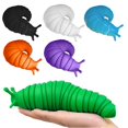 thumbnail image 2 of New Fidget Toy Slug Articulated Flexible 3D Slug Fidget Toy All Ages Relief Anti-Anxiety Sensory Toys For Children Aldult heqiyong toy, 2 of 2