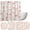 style 2, variant on 4 Pcs Bow Shower Curtain Set, Cute Bathroom Shower Curtain with 12 Rings, Bow Aesthetic Bathroom Set with Bath Mat Toilet Lid Cover and U Rug