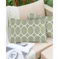 thumbnail image 6 of Abstract Geometric Sage Green Throw Pillow Cover,Modern Minimalism Art Lines Rectangle Decorative Pillow Case Protector Soft Cushion Cover Lumbar Pillowcase for Couch Sofa Bedroom Car Decor 24x36 In, 6 of 8