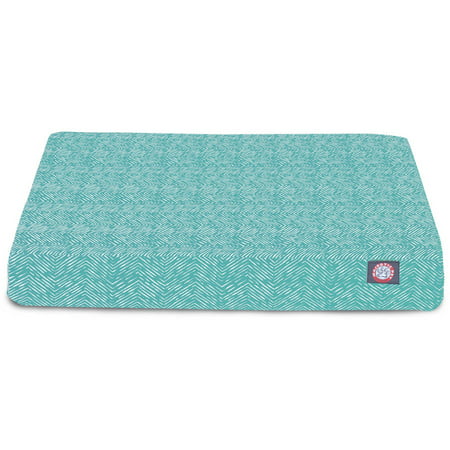 Majestic Pet | South West Shredded Memory Foam Rectangle Pet Bed for Dogs, Teal, Large