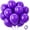Dark Purple, variant on Metallic Silver Balloons 100 Pack 12 Inch Silver Chrome Latex Balloons for Birthday Wedding Anniversary Engagement Graduation Baby Shower Bridal Shower Retirement Party Decorations