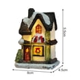 thumbnail image 5 of Jiaroswwei 1Set Christmas House Figurine Micro Landscape Luminous Design Resin Creative Resin LED Light House Wedding Decoration, 5 of 8