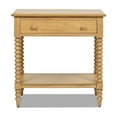 thumbnail image 4 of Easton 28 Modern Farmhouse Turned 1-Drawer Side Table with Shelf Natural Brown, 4 of 11
