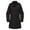 Black, variant on Pisexur Women's Trench Coats Solid Color Zip Up Button Long Rain Coats Detachable Hooded Windproof Trench Coats Plus Size Rain Jacket Womens Fall Jackets S-3XL