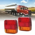 thumbnail image 4 of Trailer Tail Lights Kit, Square Trailer Lights Kit, 2pcs LED Taillights 12V Shock  Rear Turn Signal Lamp Universal For Truck Trailer, 4 of 8
