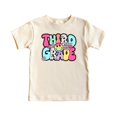 thumbnail image 4 of Retro Third Grade Shirt for Girls Back to School Groovy Girly 3rd Grade T-Shirt Natural Shirt Youth Small, 4 of 5