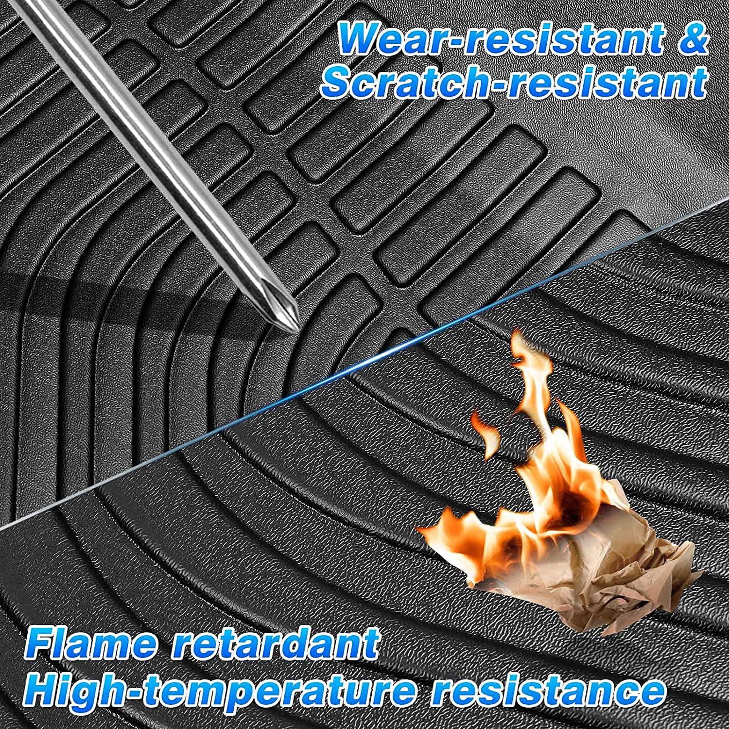 Canvcle Floor Mats for Kia Soul 2020-2025 2026 (Fit for Fuel), All Weather Floor Liner for Soul Accessories Car Floor Mat Heavy Duty Waterproof