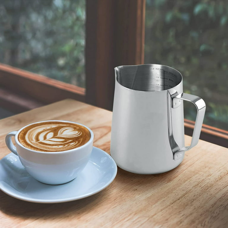 Latte Art Milk Frother Frothing Jug Stainless Steel Frothing