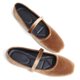 thumbnail image 5 of Zapatillas de ballet WENJIAZHIZHI para mujer, de gamuza, color marrón, talla 35, 5 of 7