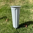 thumbnail image 2 of Minzimin Memorial Floral Vases, Cemetery Vase, Headstones Flower Holder, Grave Cone Vase, Flower Pots for Outdoor Plants, Decorative Plastic Containers Set of 6, 2 of 5
