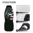 thumbnail image 5 of POLERO Wolf US Flag Pattern, Removable Dust Proof Car Seat Covers Washable Front Seat Covers for Auto, 5 of 11