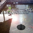 thumbnail image 3 of Fuente solar boquillas Fuente de decoración de jardín con energía solar Bomba de fuente solar flotante de 3.5W para estanque pequeño Cola Fuente de baño para pájaros, 3 of 7