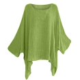 thumbnail image 4 of CHOK Blouse Ample Rétro à Manches Courtes et Col Rond pour Femmes Été, 4 of 4