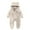 Beige1, variant on FAIWAD Newborn Baby Fleece Footie Snowsuit Unisex Winter Warm Thicken Zip Up Hooded Outfits for Girls Boys