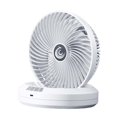 thumbnail image 4 of Ventilador de escritorio silencioso con inclinación ajustable, 4 velocidades y temporizador, ventilador de enfriamiento de aire para Blanco, 4 of 9