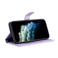 thumbnail image 3 of Compatible with Samsung Galaxy A16 5G Vintage Wallet Case, with Wrist Strap PU Leather Flip Card Slots Holder Kickstand Magnetic Closure Phone Case Cover for A16 5G for Women Men, Purple, 3 of 10
