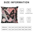 thumbnail image 5 of JEUXUS Pillow Covers Short Plush Pillowcase Cute Beautiful Bling Butterflies White, 5 of 5
