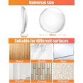 thumbnail image 5 of Bouchon de Poignée de Porte Murale, 6 x Bouchon de Porte Murale Transparent, Coussin de Protection Mural Rond, Tampon de Porte, Bouchon de Porte Adhésif, Amortisseur de Porte, 5 of 5