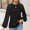 Black, variant on Long Sleeve Tops Women Wine Casual Lace Patchwork Fall and Winter Blouses for Women Plus Size Loose Fit Puffy Sleeve Crew Neck T-Shirts