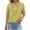 Yellow, variant on Yxbdin Plus Size Linen Shirts for Women Graphic Short Sleeve Tee Loose Fit Crew Neck Shirt Spring Summer Solid Tops Navy XXXXL