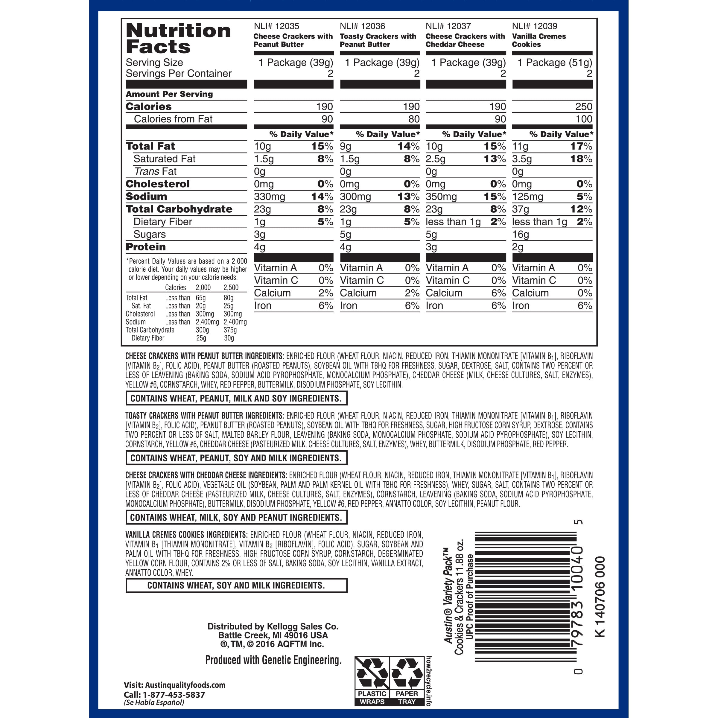 Austin crackers expiration date codes