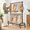 Black-Double Rod, variant on Black Double Rod Heavy Duty Metal Rolling Clothes Garment Rack