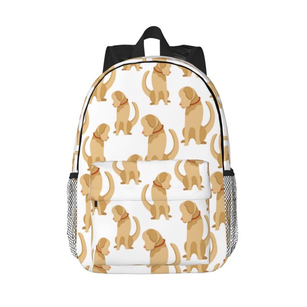 Easygdp Labrador Retriever Dog Mochila Ligera de 15 Pulgadas para Estudiantes, Mochila Cómoda para la Escuela y Viajes, Correas Ajustables
