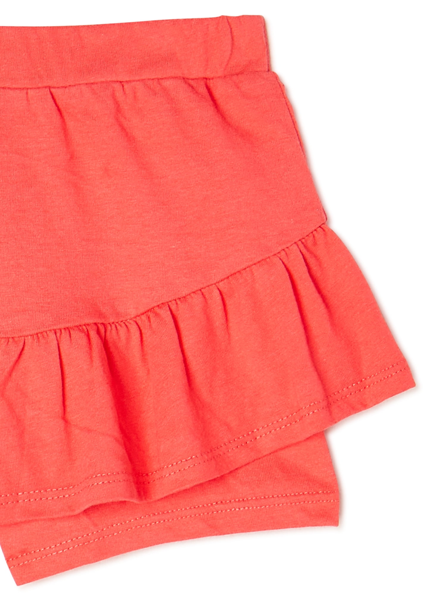 365 Kids From Garanimals Girls Ruffle Scooter Skirts, 2-Pack, Sizes 4-10