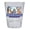 Clear, variant on Pennsylvania Design D Souvenir 2 oz Round Shot Glass Blue