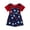 Red, variant on Bovxnpu Girls Boys Outfits Set Kids Crewneck Short Sleeve Top Elastic Waist Skirt Independence Day Print Set