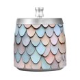 thumbnail image 7 of Yayeee Ashtray with Lid for Cigarette Smokeless Stainless Steel Home Ash Holder, Blue Shimmering Pattern, 7 of 7