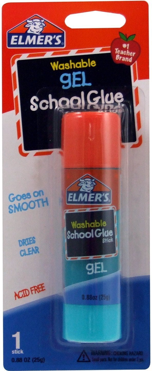 Elmer's Washable Gel School Glue Stick, 0.88 oz, Single Stick E519