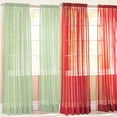 thumbnail image 7 of opvise Glass Yarn Sheer Window Valance Curtain Pure Color Bedroom Home Wedding Decor Peacock Blue, 7 of 7