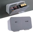 thumbnail image 4 of Caja de Almacenamiento de Bastoncillos de de Montaje en Pared de Plástico Bastoncillos de Caja Organizadora Multiusos Almacen blanco perfecl Almacenamiento de hisopos de algodón, 4 of 7