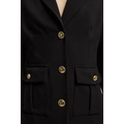 Karen Millen Military Single Breasted Blazer - Black, 8