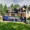 thumbnail image 5 of BNNG Large Graduation Decorations Class of 2024 Banner Blue Graduation Congratulations Yard Sign Congrats Grad Hanging Banner for Indoor Outdoor 2024 Graduation Party Supplies, 5 of 5