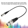 thumbnail image 4 of Cable Mini XLR, Cable Mini XLR Compacto De 3 Pines A XLR, Negro, De 30 Cm, Ligero Para Cámara SLR, 4 of 8