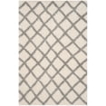 thumbnail image 3 of SAFAVIEH Dallas Jerrie Geometric Shag Area Rug, Ivory/Grey, 6' x 9', 3 of 8