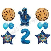COOKIE MonSTER 2nd Birthday Party Balloons Decoration Supplies Sesame Street