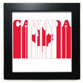 thumbnail image 1 of Estados del pabellón de Canadá Mesa de pared con marco cuadrado negro, 1 of 4