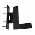 thumbnail image 4 of Renovators Supply Left Offset H-L Cabinet Hinge Black Iron 4" x 3/8" w/Mounting Screws in RSF Protective Finish, 4 of 20