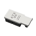 thumbnail image 1 of 4X8Pin 40 Series Graphics Card ATX3.0 12VHPWR 12+4P 600W 180 Degree Power Converter for 4080 4090 Graphics Card Silver, 1 of 7