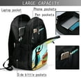 thumbnail image 4 of Balery African Women Mochila con carga USB para hombre y mujer - Mochila impermeable y antirrobo para laptop con puerto USB para viajes, trabajo, 4 of 7