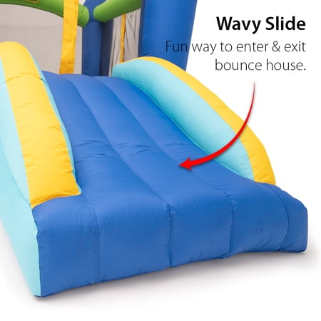 my first jump n slide with ball pit