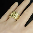 thumbnail image 2 of Gold Nugget Rings Wedding Engagement Gifts for Men Solid 10K Gold Ring ~4.0 gm, 2 of 4