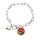 thumbnail image 1 of Anti - War Art Pulsera de cadena de corazón joyería encanto moda, 1 of 3